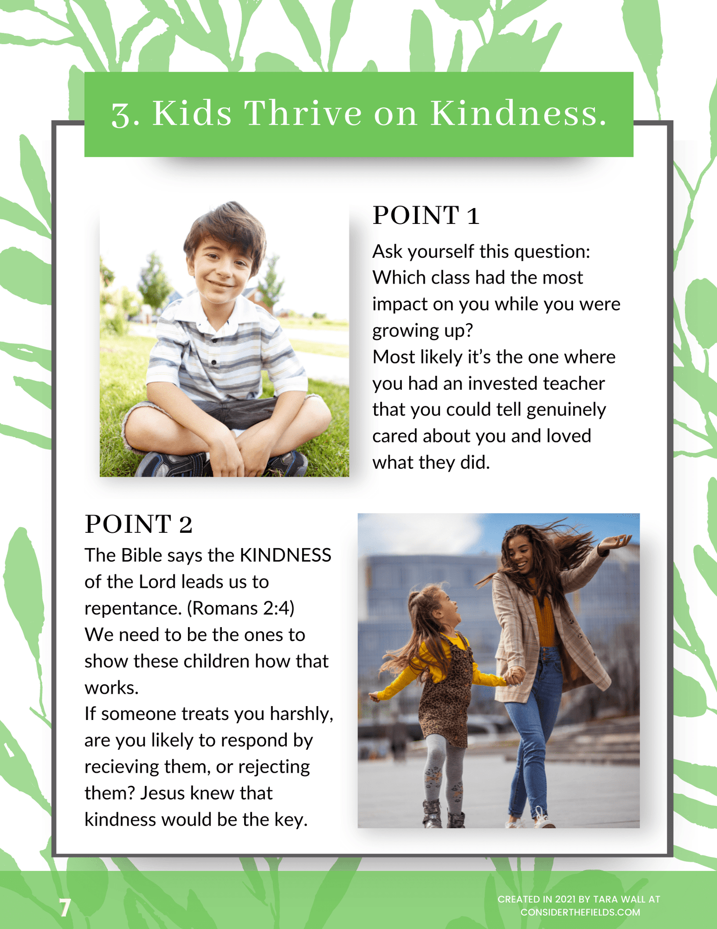 Children's Ministry 101 Sample Page