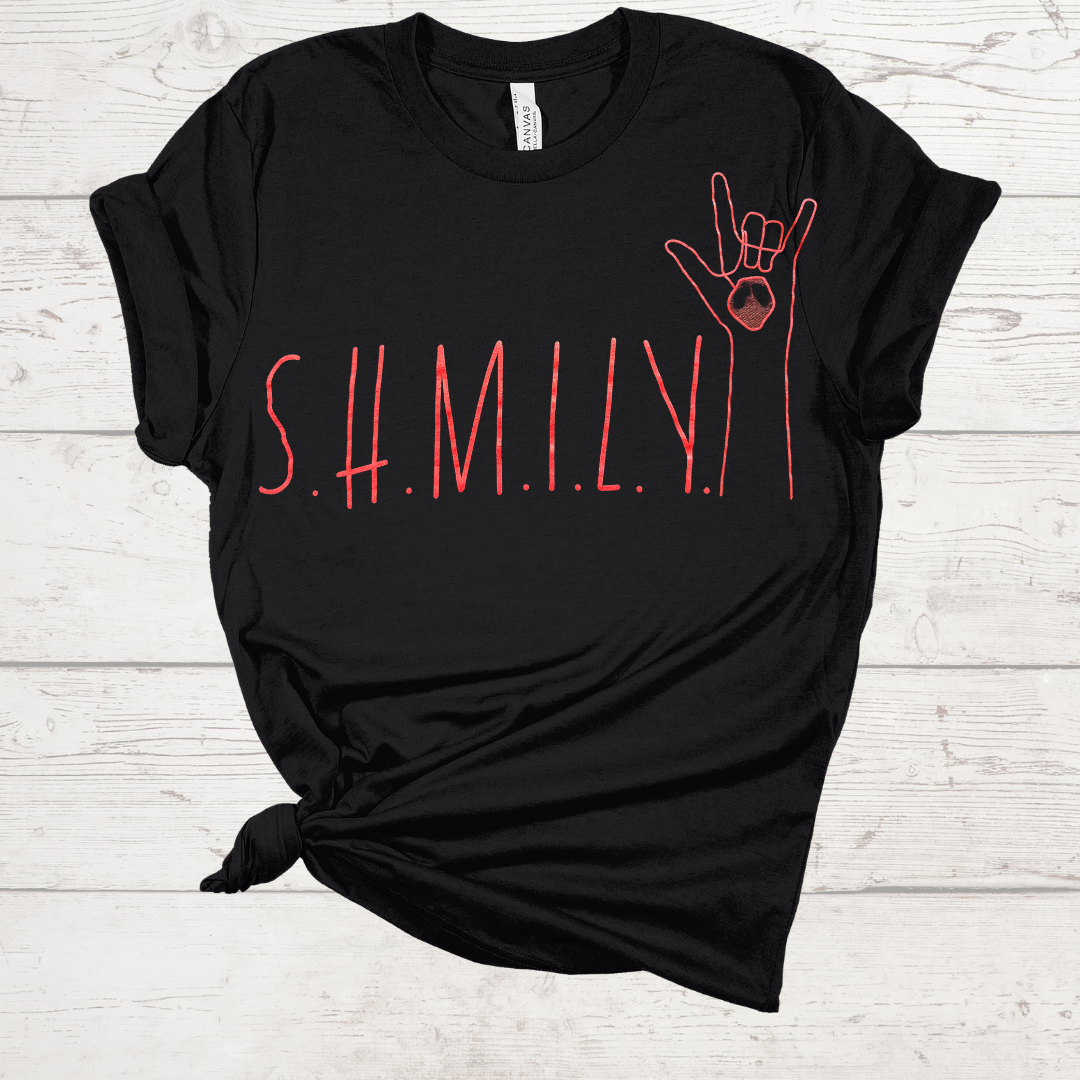 S.H.M.I.L.Y. Black Tee