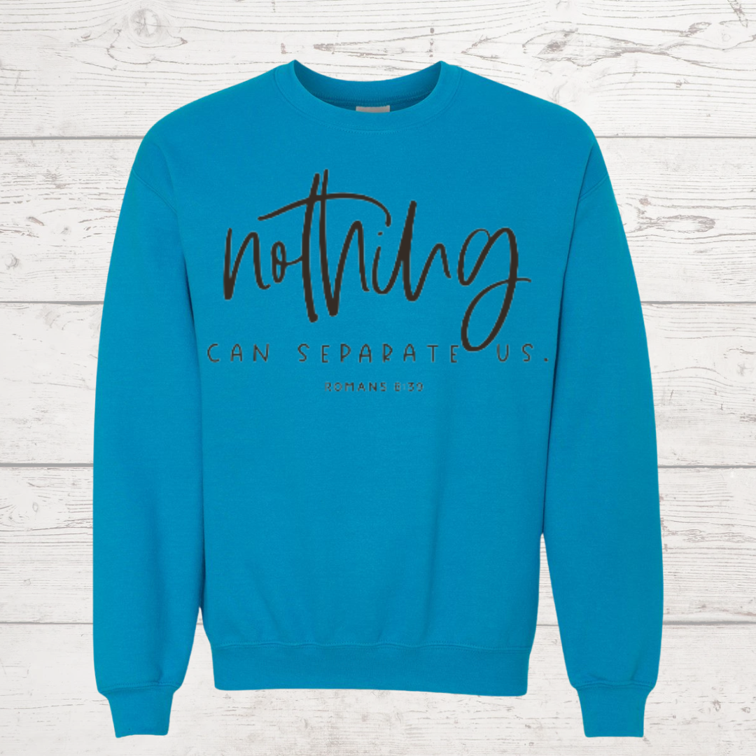 "Nothing" Sapphire Blue Crew Neck Sweatshirt