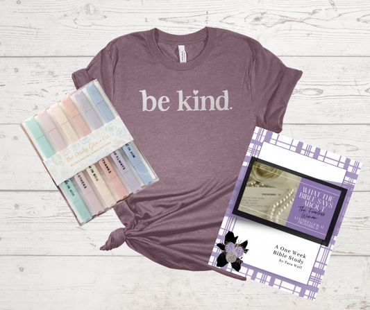 Be Kind Purple Tee Bundle