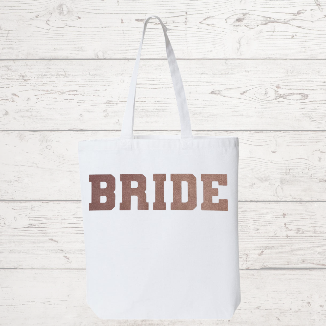 Rose Gold Bride Tote
