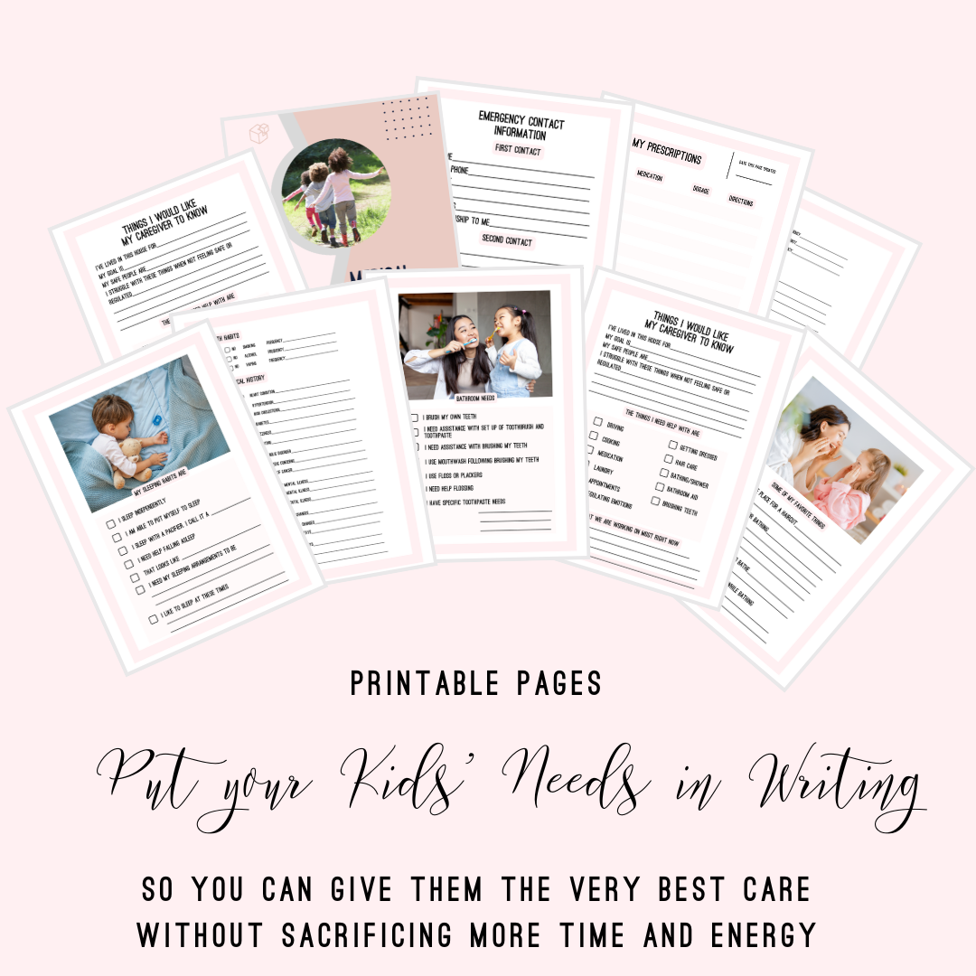 The Ultimate Caregiver Guide: A Printable Organizer for Your Child’s Needs