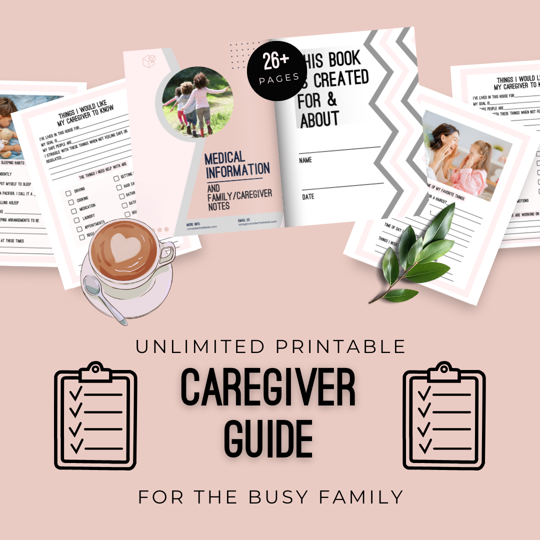 The Ultimate Caregiver Guide: A Printable Organizer for Your Child’s Needs