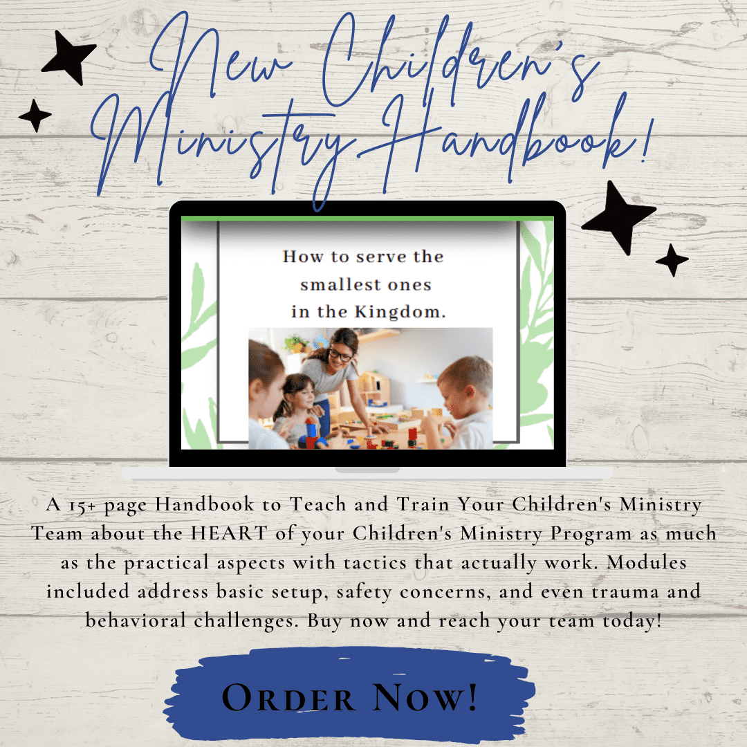 children's ministry handbook mock up