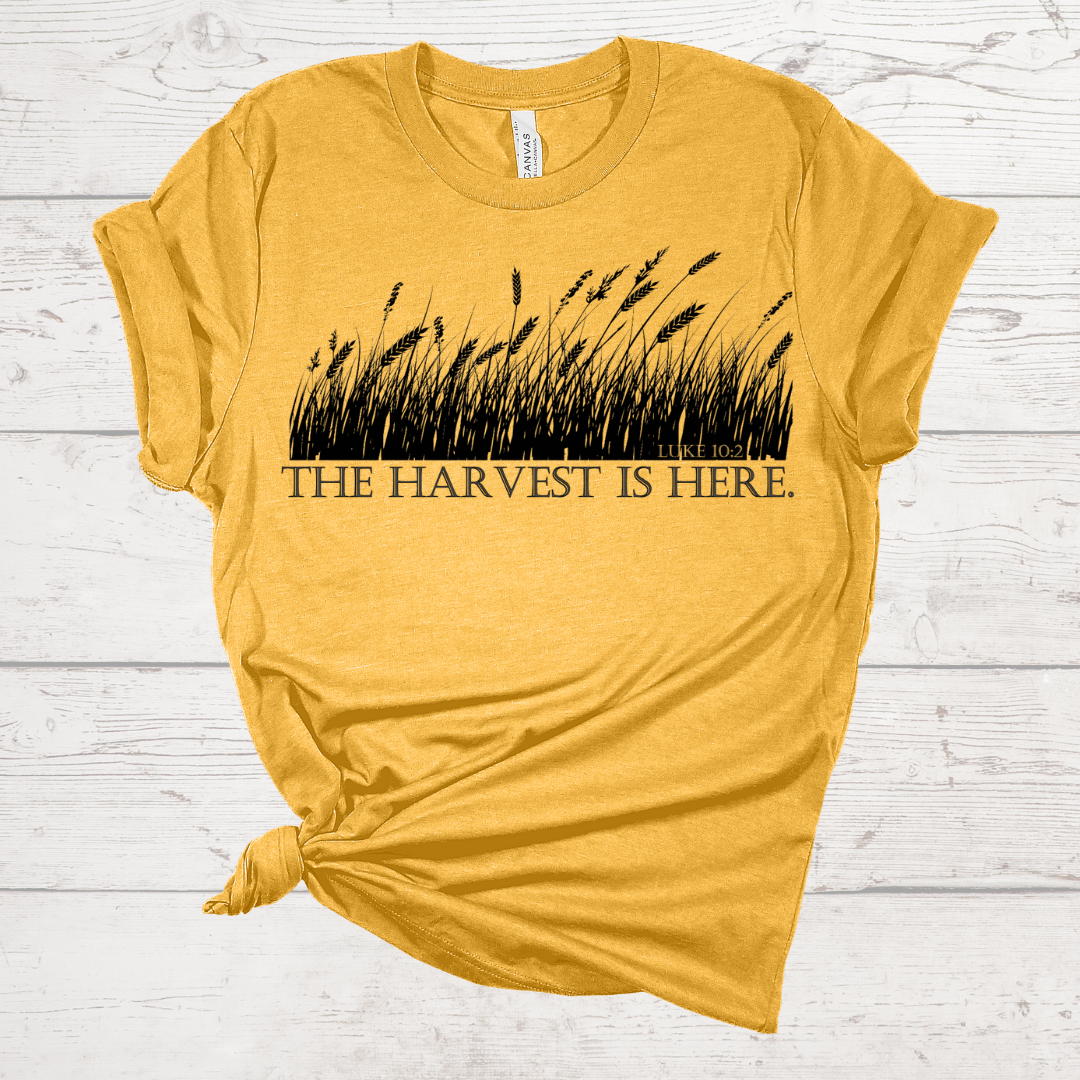 The Harvest is Here Gold Tee