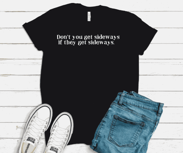 sideways tee