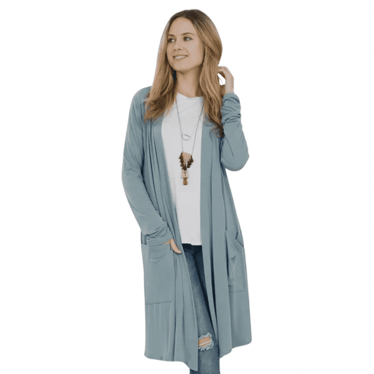 Dusty blue cardigan