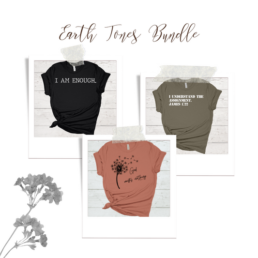 Earth Tones T-Shirt Bundle