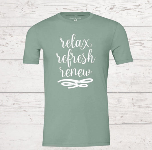 Relax Dusty Blue Tee