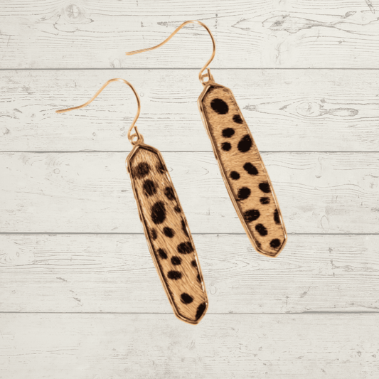 cheetah print earrings
