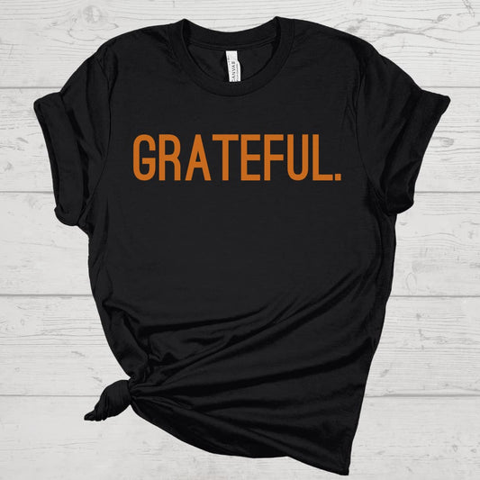 grateful orange on black