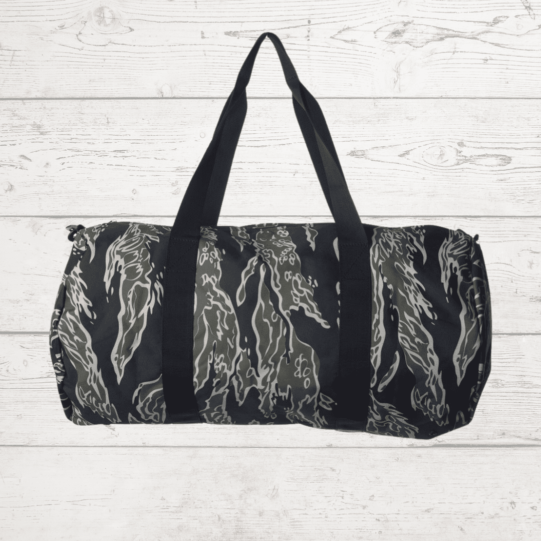 tiger camo duffel