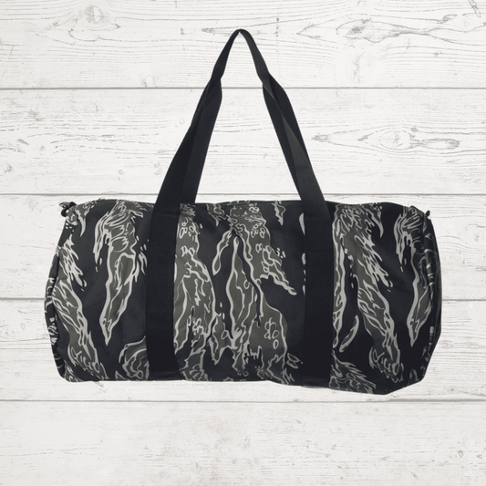 tiger camo duffel
